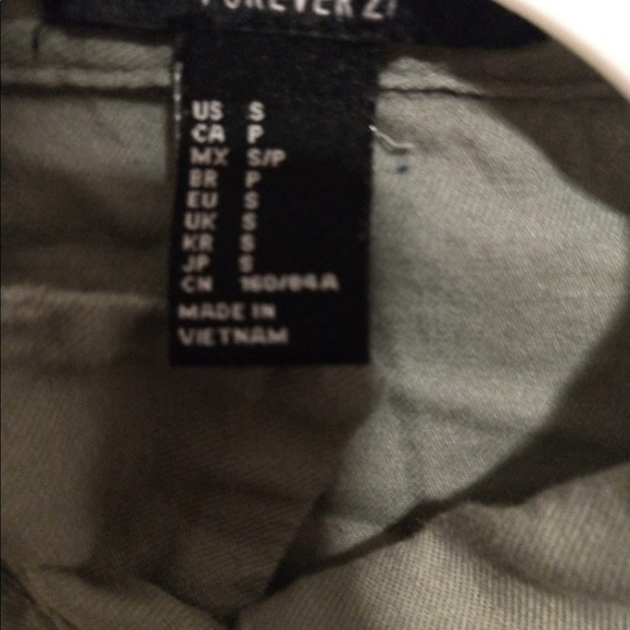 Forever 21 Green Long Sleeve Blouse Shirt - Picture 4 of 4